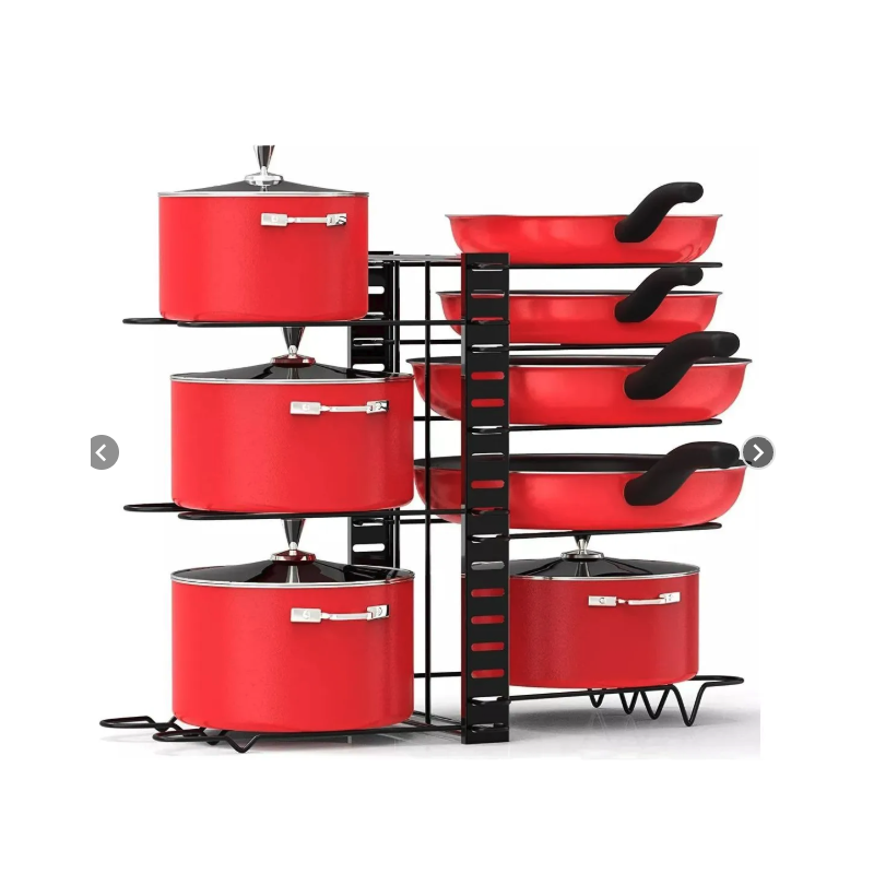 Estante Organizador Ajustable para Ollas y Sartenes